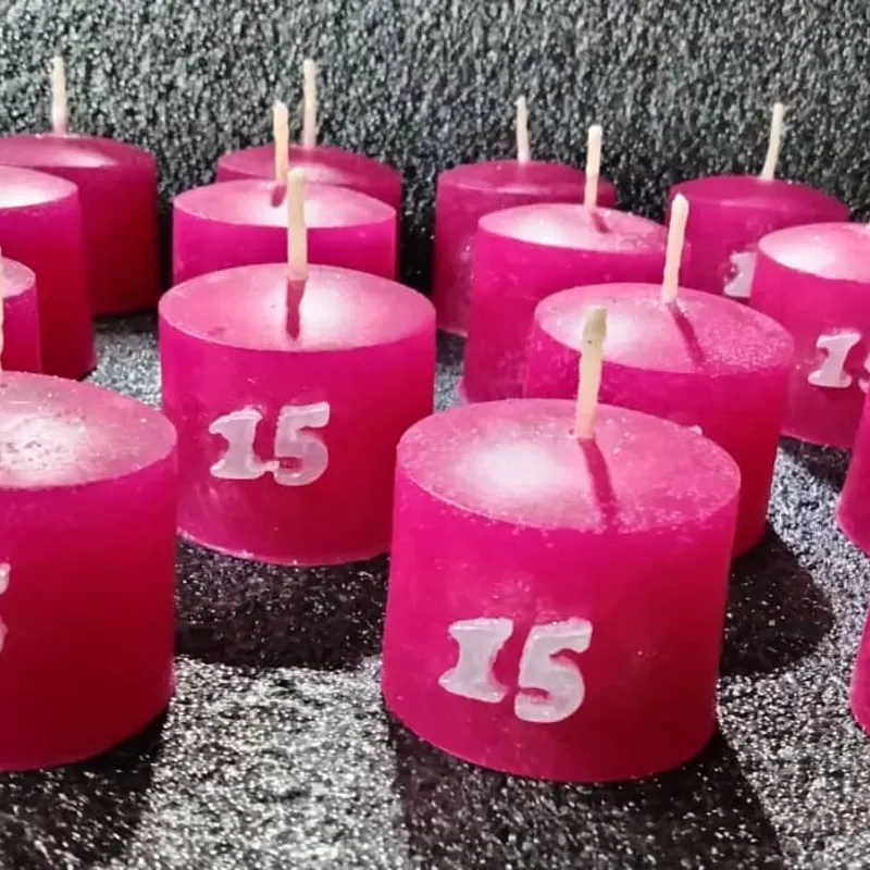 Velas para 15 años.