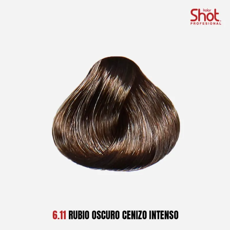 6.11 Rubio Oscuro Cenizo Intenso 