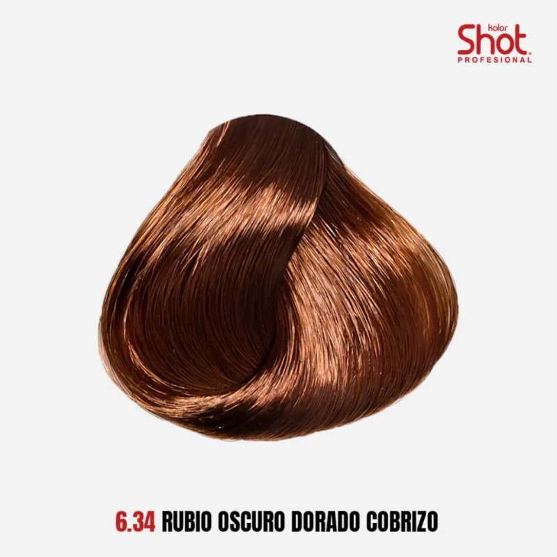 6.34 Rubio Oscuro Dorado Cobrizo