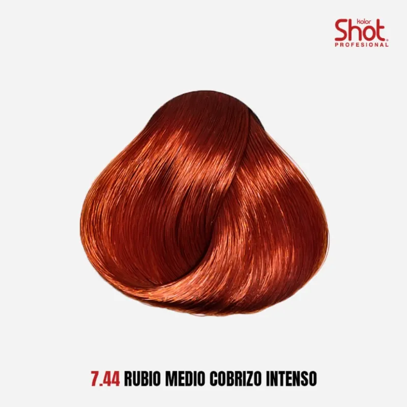 7.44 Rubio Medio Cobrizo Intenso 