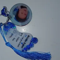 Llavero con datos de bebes 