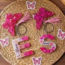 Llavero con mariposa 