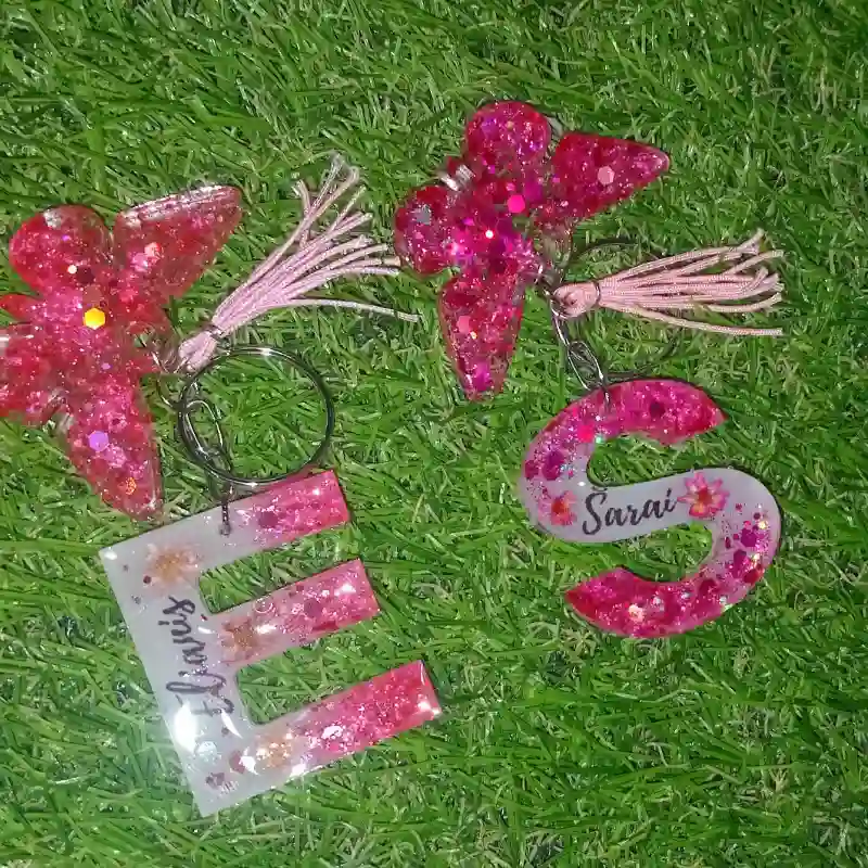 Llavero con mariposa 