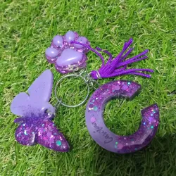 Llavero personalizado con huellita 