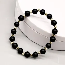 Pulso de perlas negras 