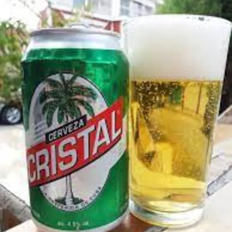 Cerveza cristal de lata