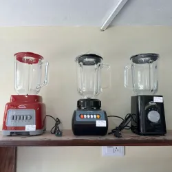 Batidora con vaso de cristal