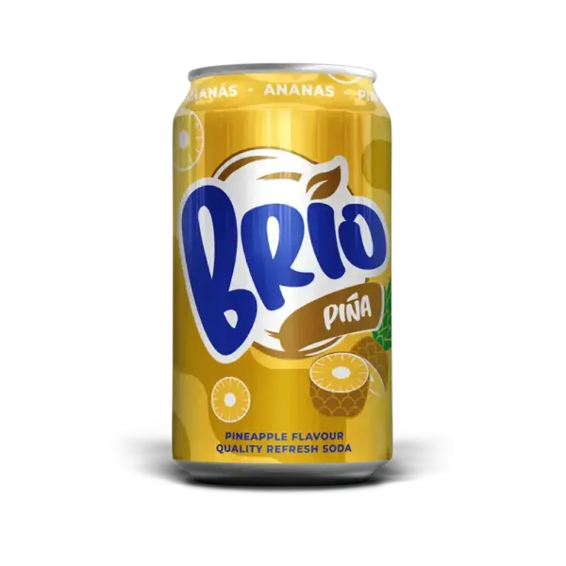 Caja de refresco de piña 