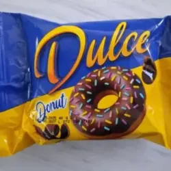 Donut cubierto de chocolate con chispas