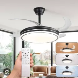Lámpara de techo inteligente con ventilador