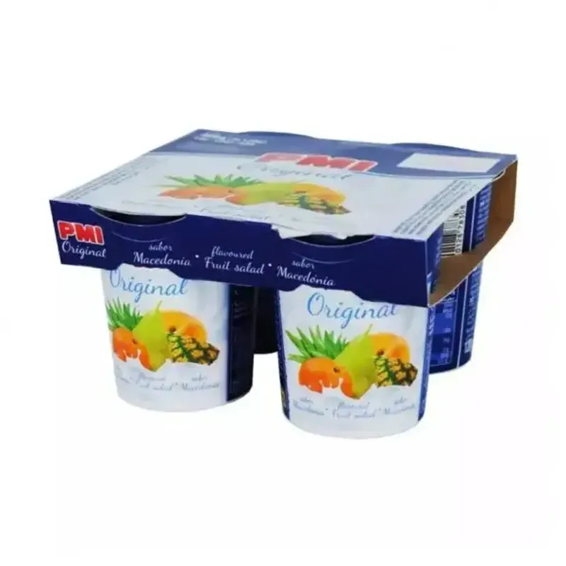 Pack de 4 yogures de macedonia 