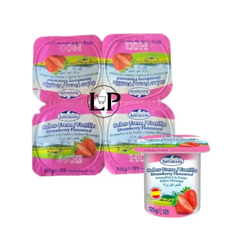 Pack de 4 yogurts de Fresa «Asturiana»