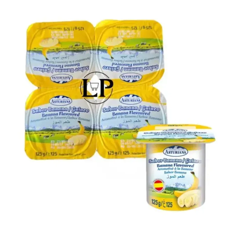 Pack de 4 yogurts de Platanito «Asturiana»
