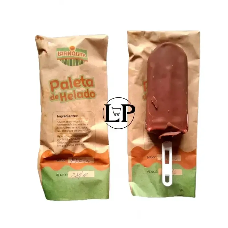 Paleticas de Helado con cobertura de Chocolate
