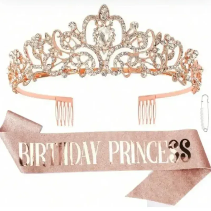 Banda y corona de cumpleaños 