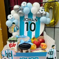 Cajitas decorada con globos 