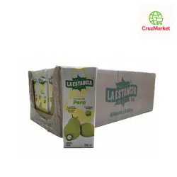 Caja de jugo de pera