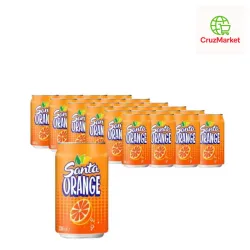 Caja de refresco Santa naranja 