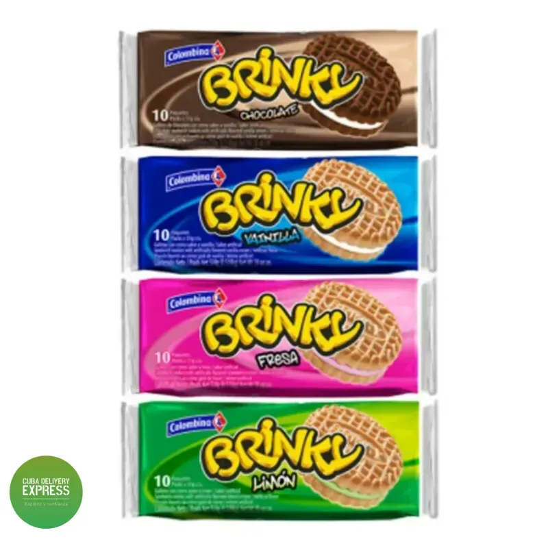 Galletas brinki diferentes sabores 