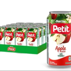 Caja de jugo de lata  de manzana 24 und