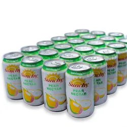 Caja de jugo de lata de Pera