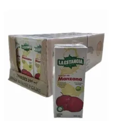 Caja de jugo de manzana 