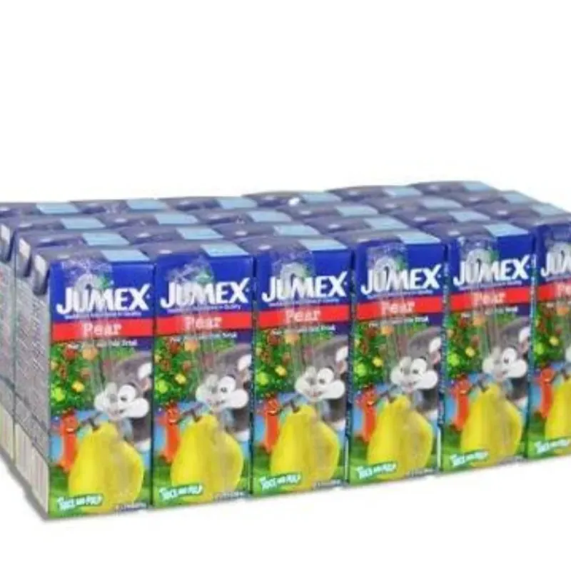 Caja de jugo de pera