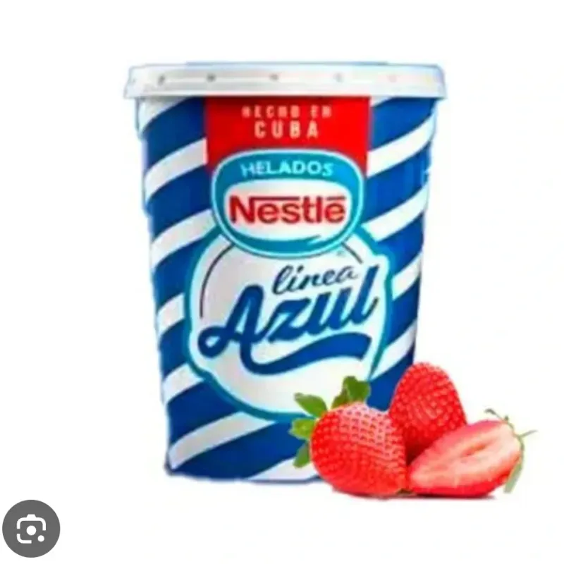 Pote de helado de Fresa 