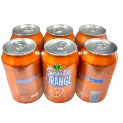 Set de 6 Refresco de Lata Naranja