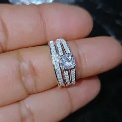 Anillos de compromiso en plata 925