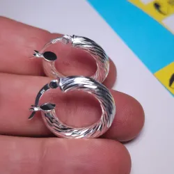 Argollas de plata 925 #33