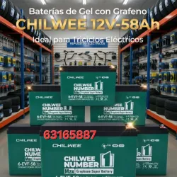 Baterías de gel para triciclos 🛺✅️🔋