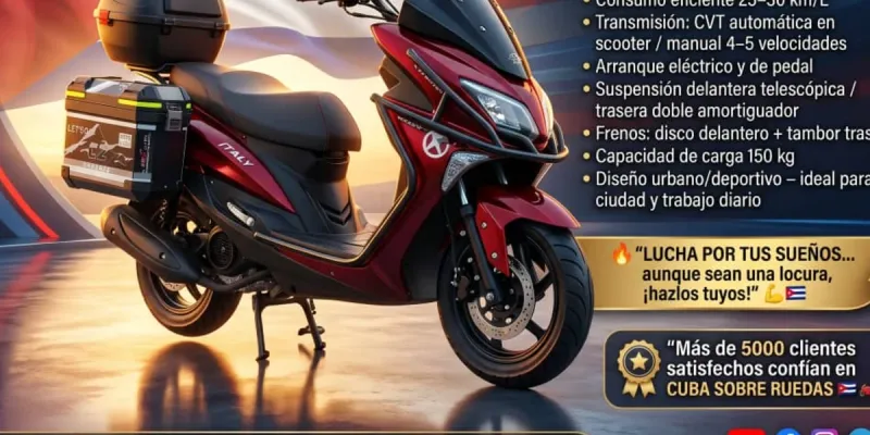 🔥 MOTOS ITÁLICAS 175cc –  🇨🇺🏍  💥