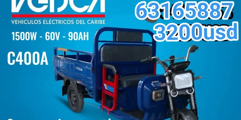 TRICICLO VEDCA C400 SIN CABINA