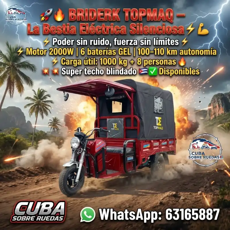 Triciclos TOPMAQ BRIDERK 2026💪🤝