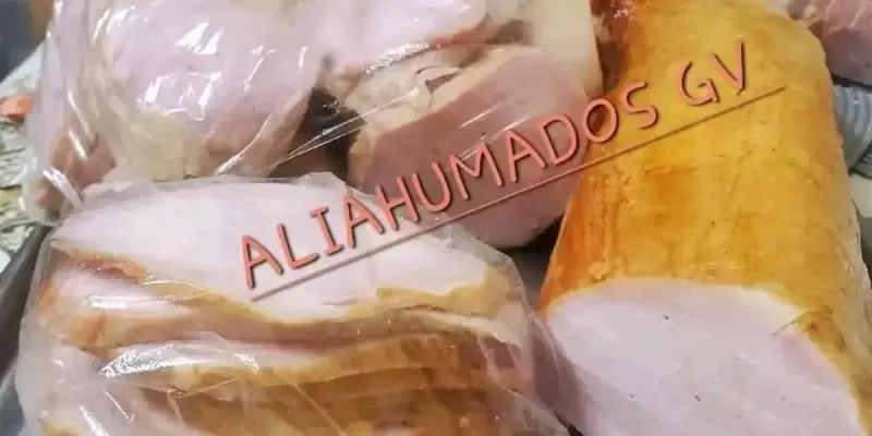 Paquetes de chuletas ahumadas deshuesado
