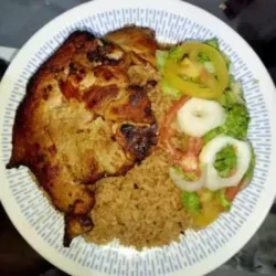 Completa bistec de cerdo