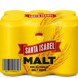 Caja de malta Santa Isabel lata de 330ml