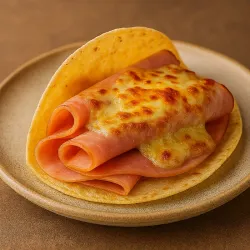 Taco ( jamón y queso ) 