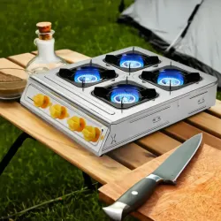 Fogon de gas de 4 quemadores