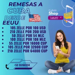 Remesa a Cuba desde EEUU