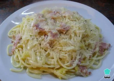 Spaguettis Carbonara