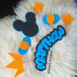 Topper cake de foami