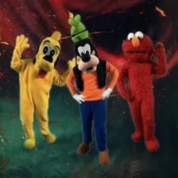 Pluto, Gooffy y Elmo