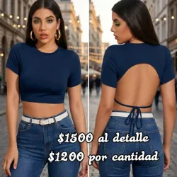 Blusa corte Pullover con espalda escotada