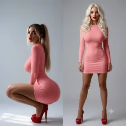 Vestido corto manga larga