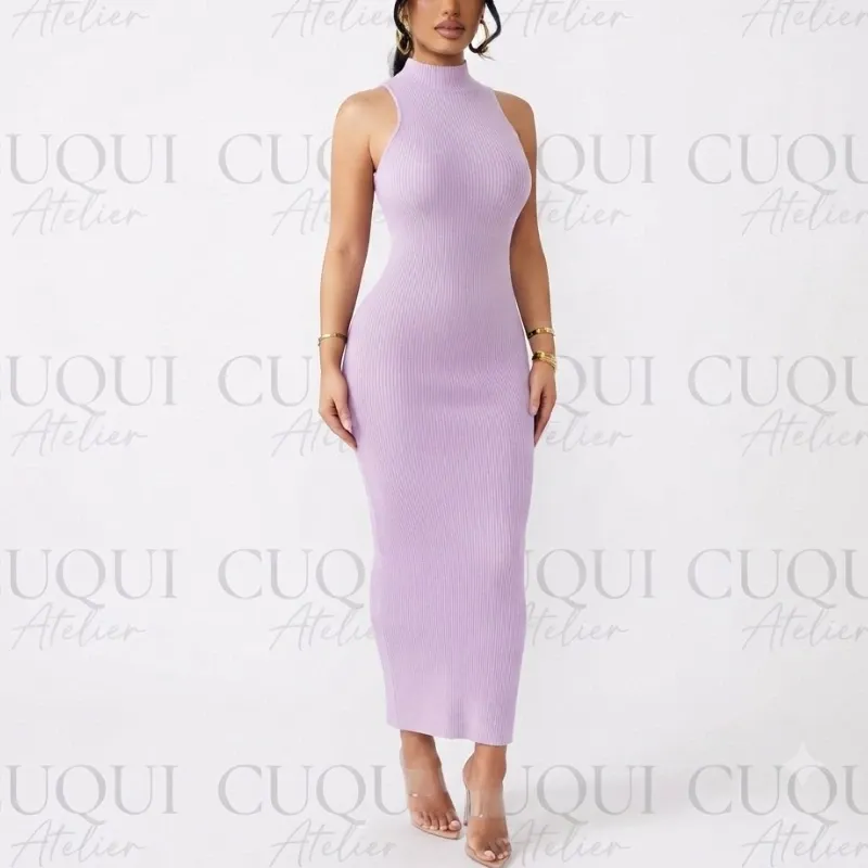 Vestido cuello tortuga