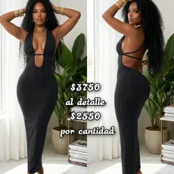 Vestido esqueleto largo