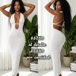 Vestido esqueleto largo