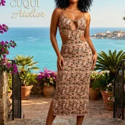 Vestido estampado de flores